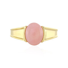 Zilveren ring met een roze opaal