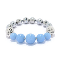 Zilveren armband met een angeliet (Dallas Prince Designs)