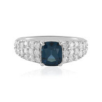 Gouden ring met een Cobaltblauwe Luc Yen spinel (de Melo)