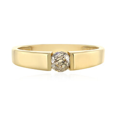 Gouden ring met een I1 Bruine Diamant