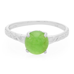 Zilveren ring met een keizerlijk chrysopraas