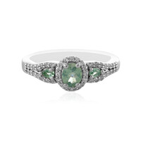 Zilveren ring met een alexandriet