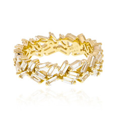 Gouden ring met zirkonen (de Melo)