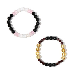 Armband met zwarte toermalijnen