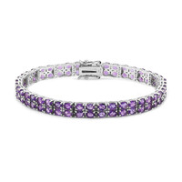 Zilveren armband met amethisten
