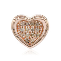 Gouden hanger met SI1 Argyle Rose De France Diamanten