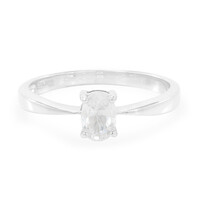 Zilveren ring met een zirkoon