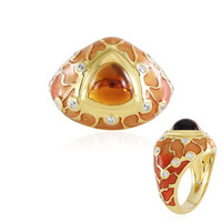 Zilveren ring met een Madeira citrien (Adela Silber)