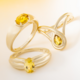 Gouden ring met een Australische gouden beril