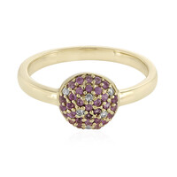 Gouden ring met roze saffieren