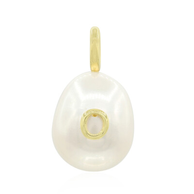 Zilveren hanger met een zoetwater kweekparel (MONOSONO COLLECTION)