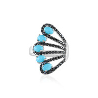 Zilveren ring met Sleeping Beauty Turkooisen