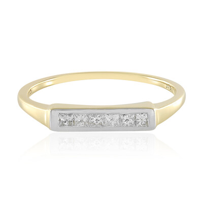 Gouden ring met SI1 (H) Diamanten