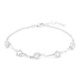 Zilveren armband met witte topaasstenen