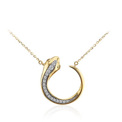 Gouden halsketting met een Diamant SI1 (G) (Annette)