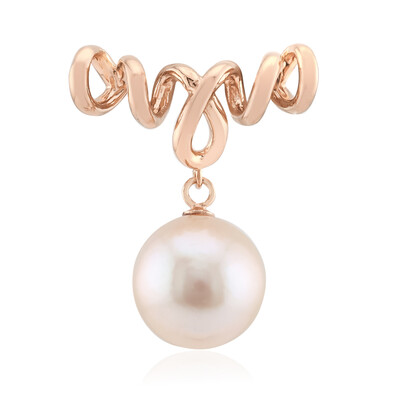 Zilveren hanger met een Witte zoetwater kweekparel (MONOSONO COLLECTION)