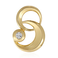Gouden hanger met een Diamant SI1 (G)