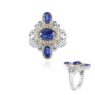 Zilveren ring met een Nepal Kyaniet (Dallas Prince Designs)