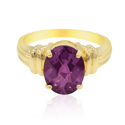 Zilveren ring met een druiven-topaas