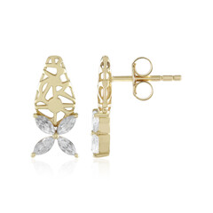 Gouden oorbellen met zirkonen (Ornaments by de Melo)