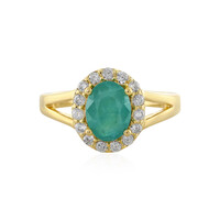 Zilveren ring met een Grandidieriet