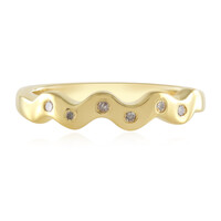 Zilveren ring met I2 (I) Diamanten