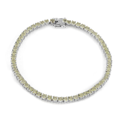 Zilveren armband met Limoen Kwartsen