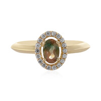 Gouden ring met een Oregon zonnesteen