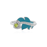 Zilveren ring met een peridoot