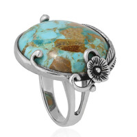 Zilveren ring met een turkoois