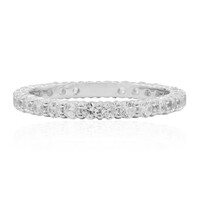 Zilveren ring met zirkonen