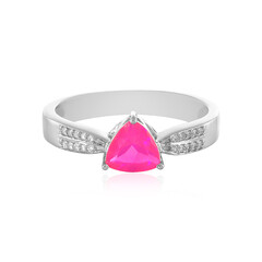 Zilveren ring met een Roze Ethopische Opaal