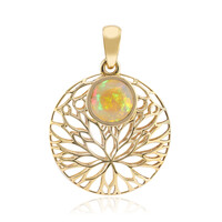 Gouden hanger met een AAA Welo-opaal (Ornaments by de Melo)