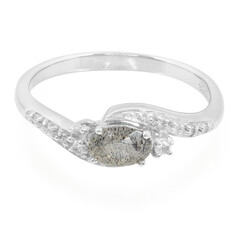 Zilveren ring met een labradoriet