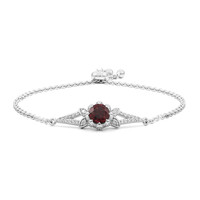 Zilveren armband met een rhodliet (Remy Rotenier)