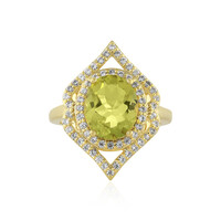 Zilveren ring met een Limoen Kwarts