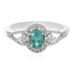 Zilveren ring met een Blauwe apatiet