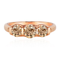 Gouden ring met een VS1 Argyle-Rose de France-Diamant