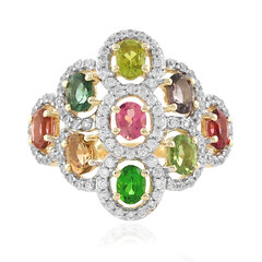 Gouden ring met toermalijnen (La Revelle)