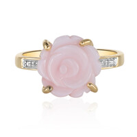Zilveren ring met een parelmoer
