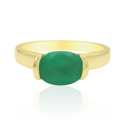 Gouden ring met een Zambia-smaragd