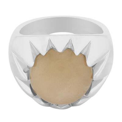 Zilveren ring met een Perzik Maansteen