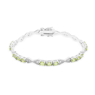 Zilveren armband met peridoots