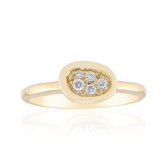 Gouden ring met een Diamant SI1 (G)