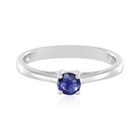 Zilveren ring met een Madagaskar Blauwe Saffier