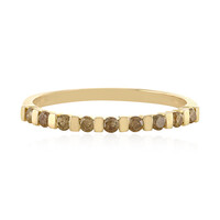 Gouden ring met I1 Bruine Diamanten