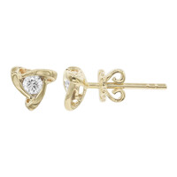 Gouden oorbellen met SI diamanten