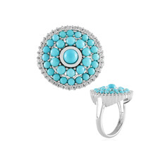 Zilveren ring met een Sleeping Beauty Turkoois