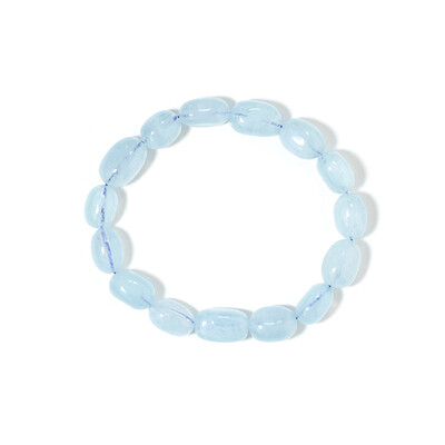 Armband met aquamarijnstenen