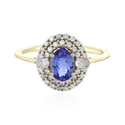 Gouden ring met een tanzaniet (Adela Gold)